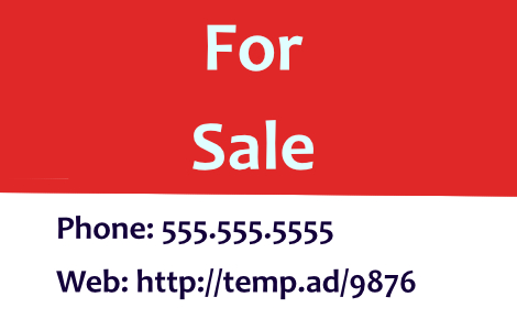 Real Estate For Sale Sign